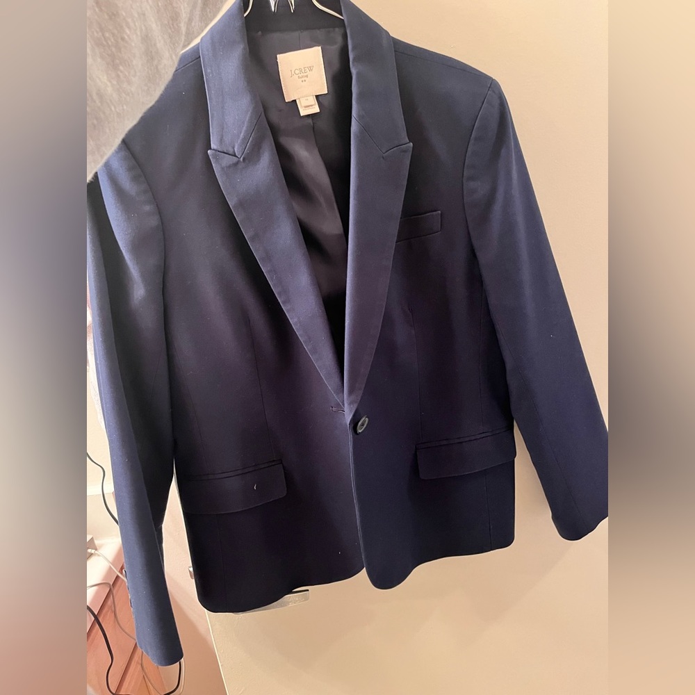 J Crew Navy Blue Blazer